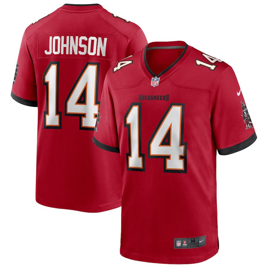 Men Tampa Bay Buccaneers #14 Brad Johnson Nike Red Game Retired Player NFL Jersey